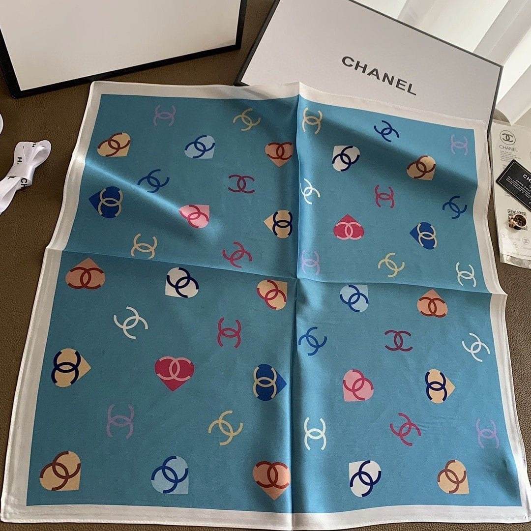 C Silk Scarf 70x70cm